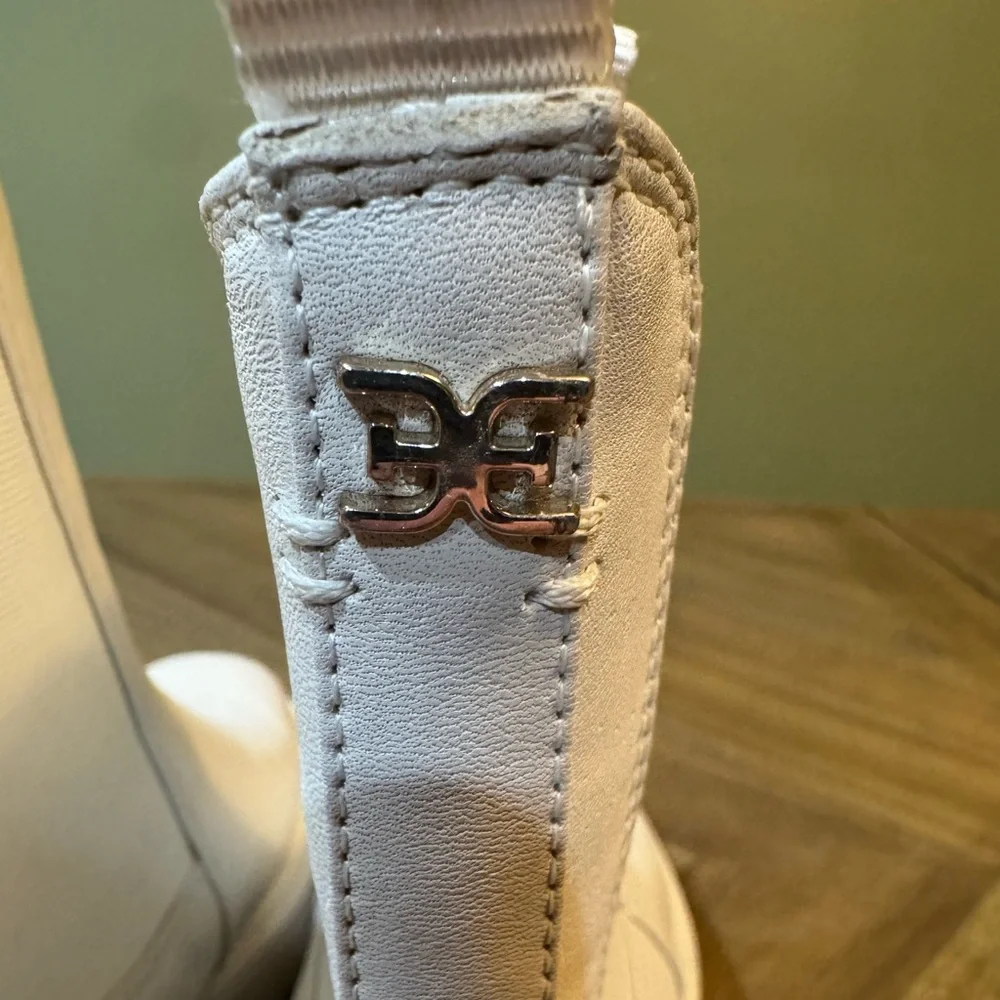 Sam Edelman Modern Ivory “Laguna” Chunky Sole Chelsea Boots Women’s Size 8 - Picture 11 of 16